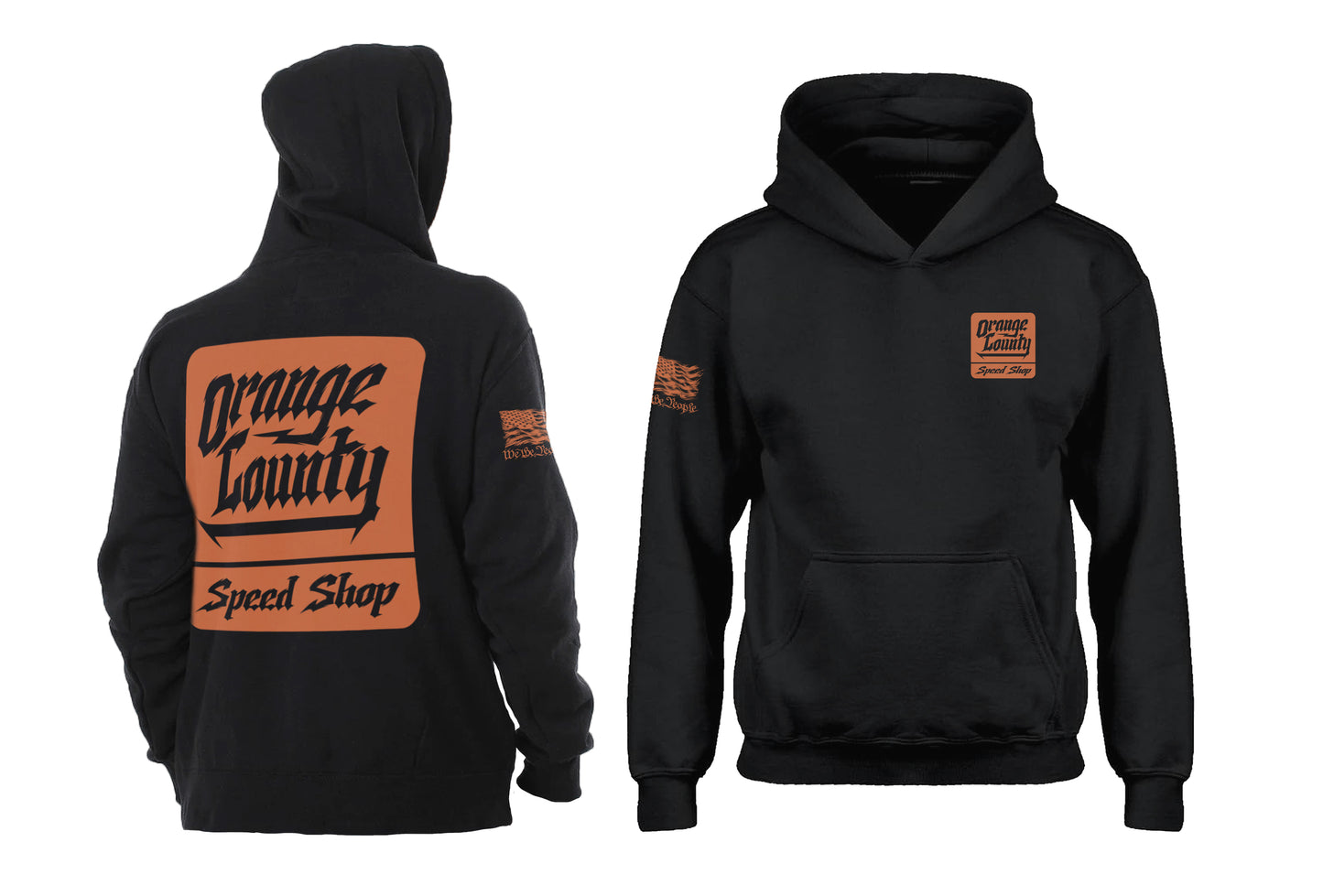 OG Orange On Black Hoodie
