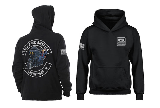 TBA 24' White On Black Hoodie